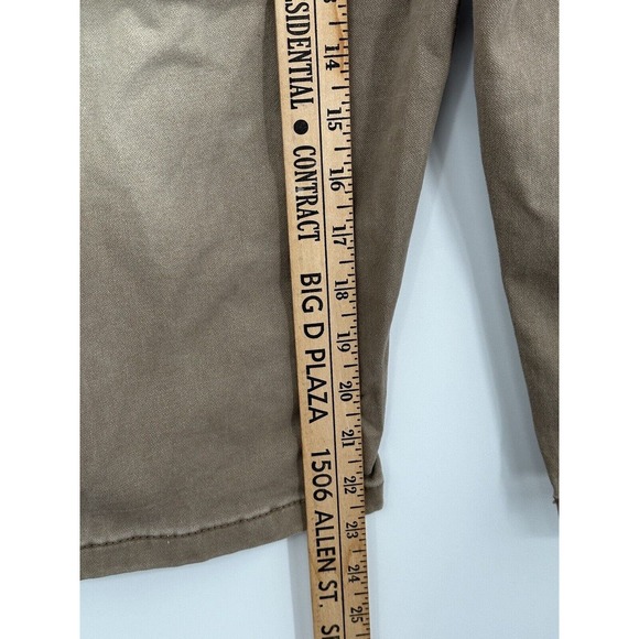 Big Brother Streetwear Beige Navy Trim Y2K Skater Stretch‎ Shorts Size 38 - Picture 8 of 11